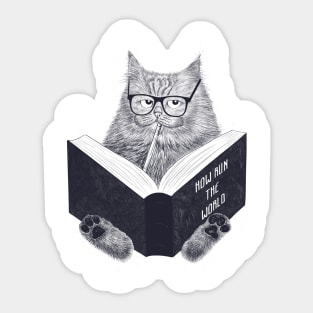 Smart cat Sticker